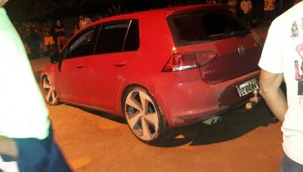 Carro foi roubado em Santo Antônio de Jesus (Foto: Reprodução/Whatsapp) 